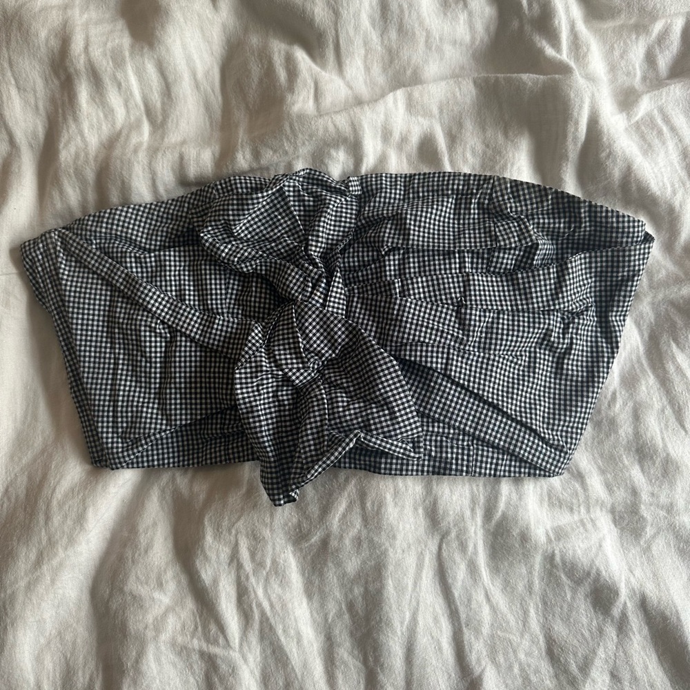 Gingham Tube Top
